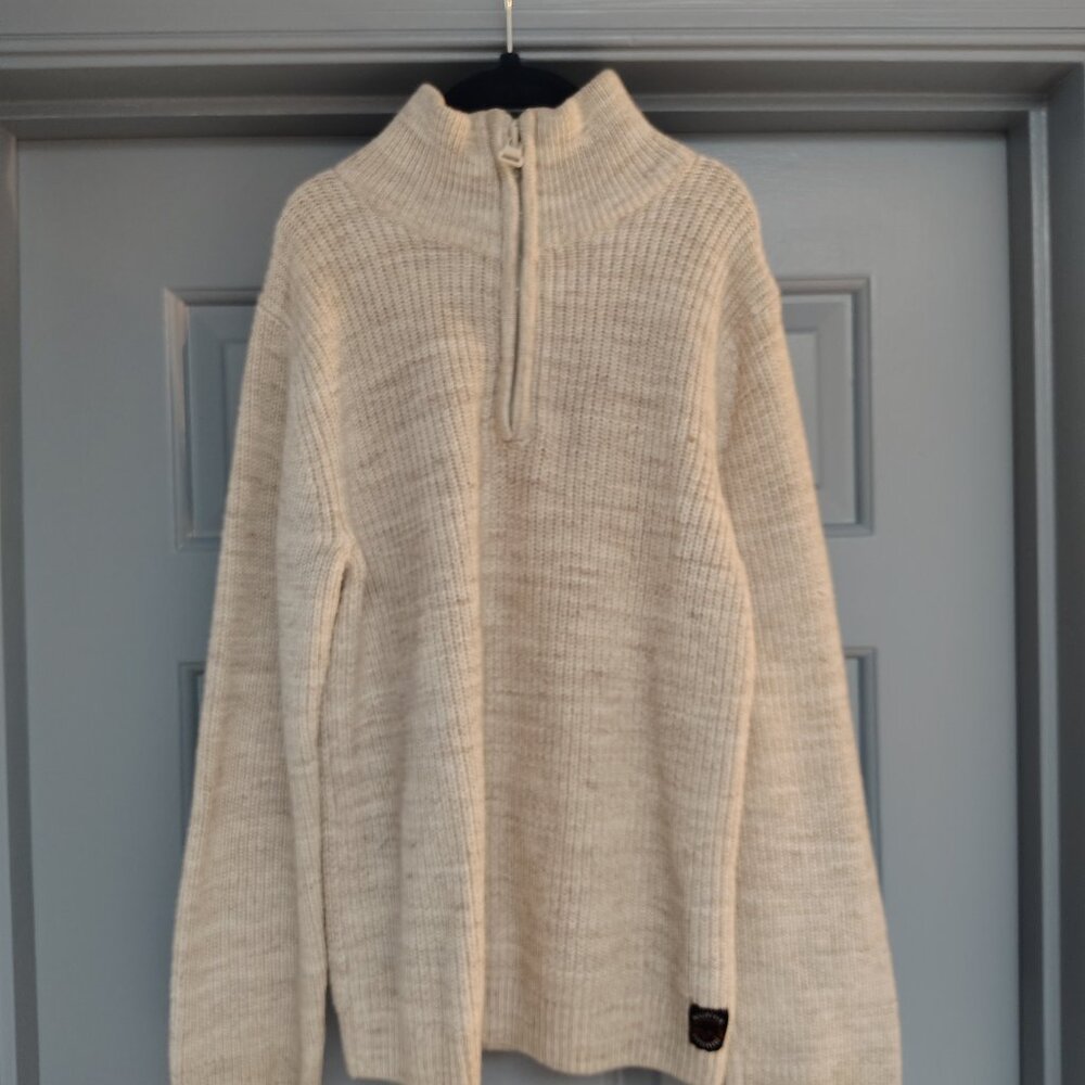 H&M Boys Cotton Knit Sweater with 1/4 zip